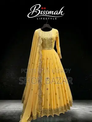 Ready-made Georgette Embroidery Party Dress