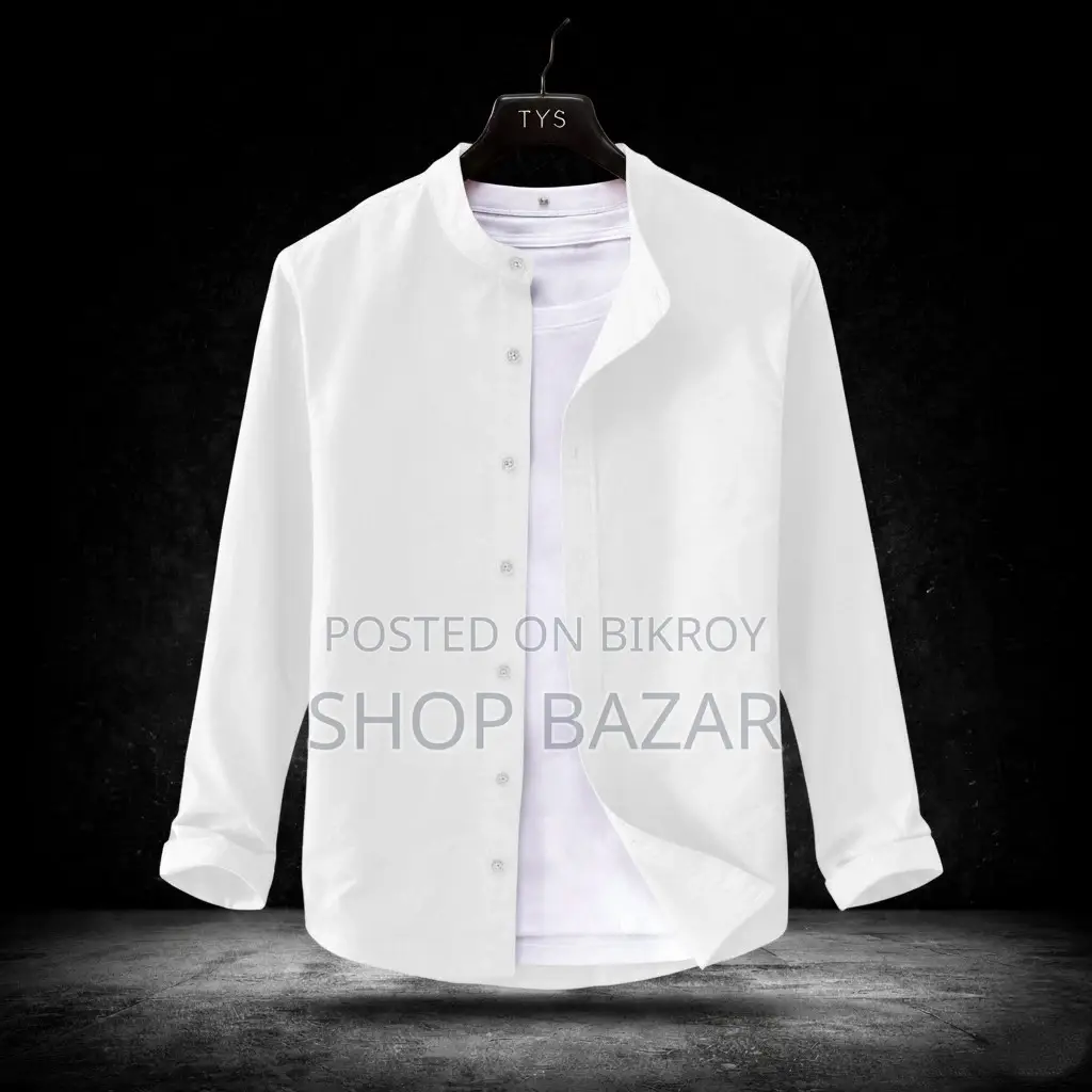 Premium Stylish Band Collar Shirt