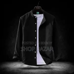 Premium Stylish Band Collar Shirt