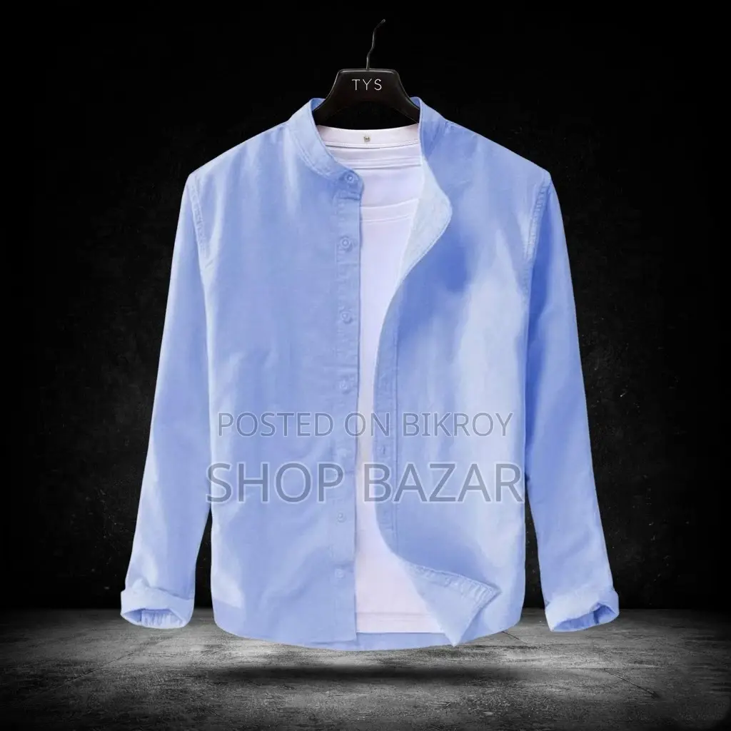 Premium Stylish Band Collar Shirt