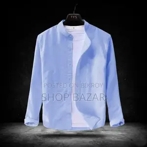 Premium Stylish Band Collar Shirt