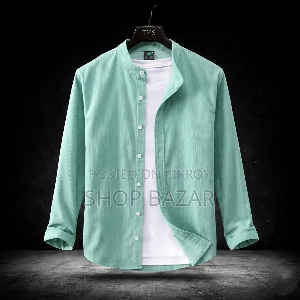 Premium Stylish Band Collar Shirt
