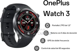 OnePlus Watch 3 – 1.5” AMOLED, BT Calling, GPS, 32GB/2GB – Obsidian
