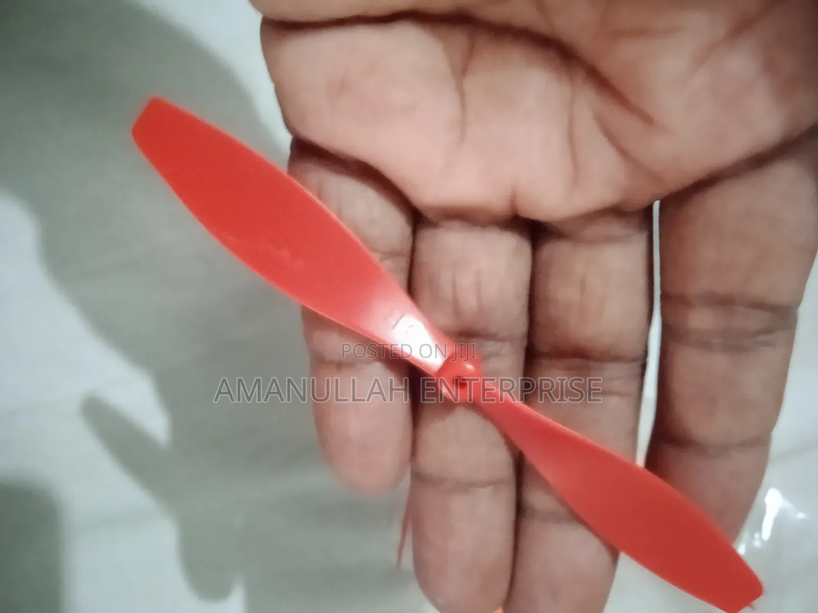 Red Plastic 2-Blade Propeller for Rc Planes Diy Project(11mm) 1 Pcs.
