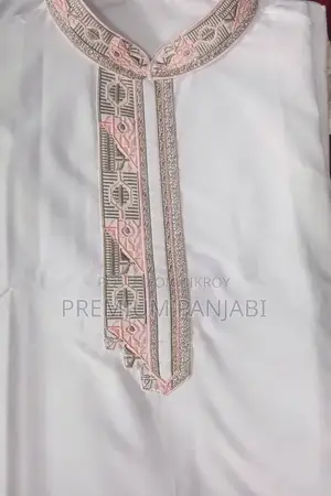 Sailor White Kaftan-Style Panjabi (Size XL)