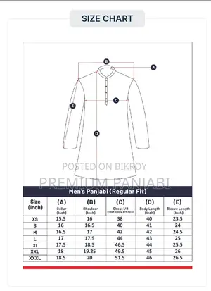 Sailor White Kaftan-Style Panjabi (Size XL)