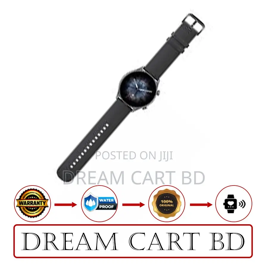 Amazfit GTR 3 Pro Smartwatch (Alexa, Bt Call) – Black