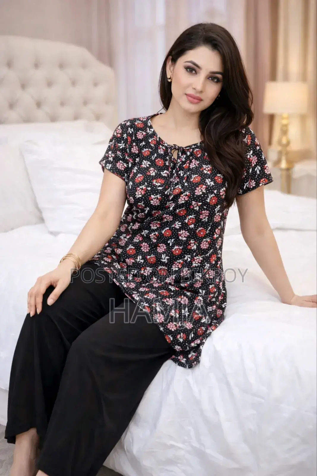 Ladies Super Soft Viscose Fabric T Shirt and Plazzo Set