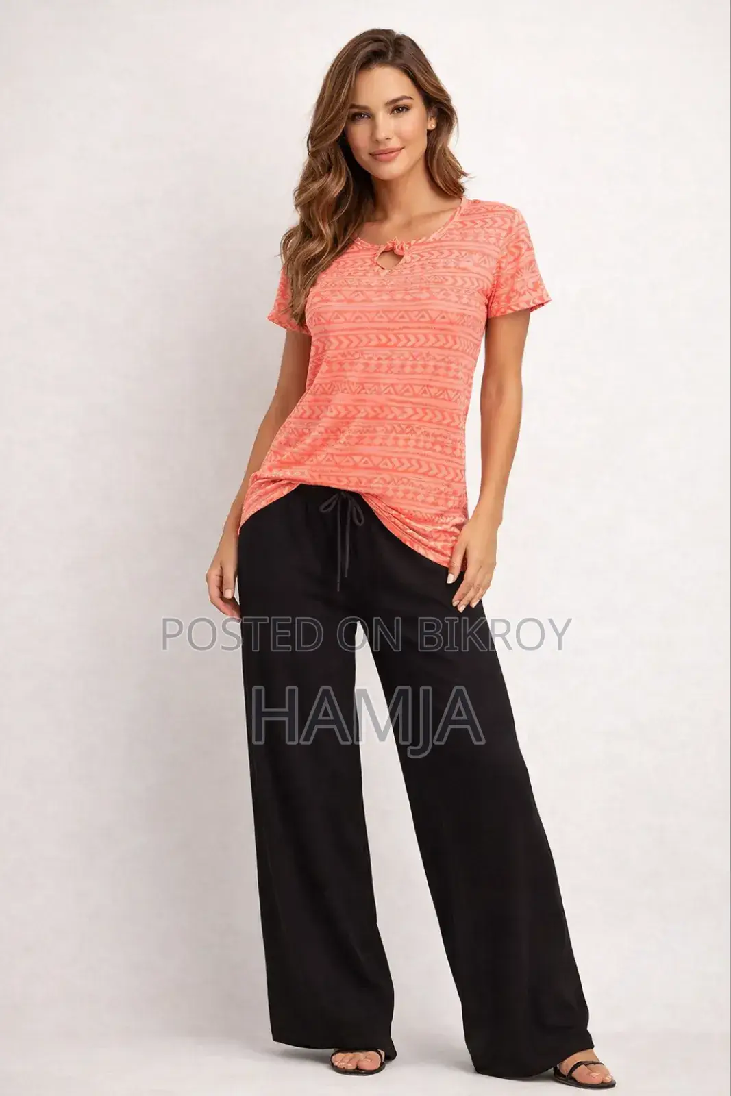Ladies Super Soft Viscose Fabric T Shirt and Plazzo Set
