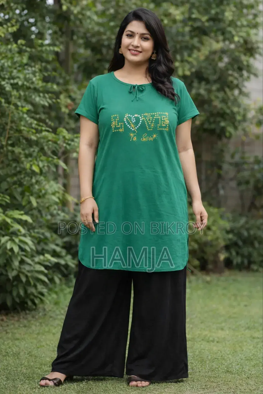 Ladies Super Soft Viscose Fabric T Shirt and Plazzo Set