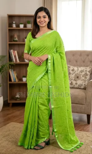 Embroidery Premium Half Silk Saree