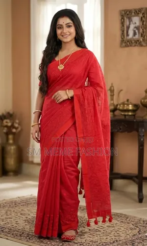 Embroidery Premium Half Silk Saree