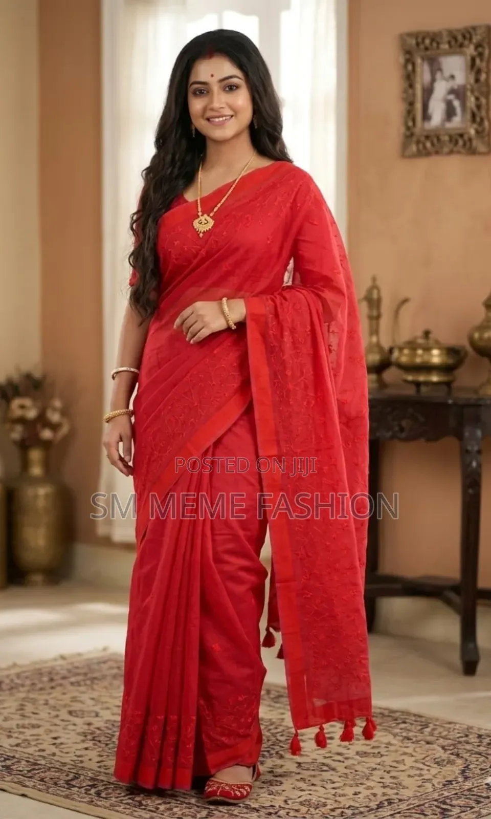 Embroidery Premium Half Silk Saree