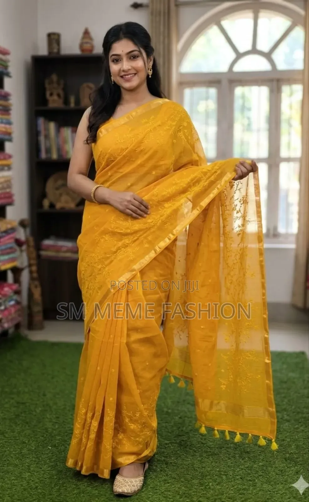 Embroidery Premium Half Silk Saree