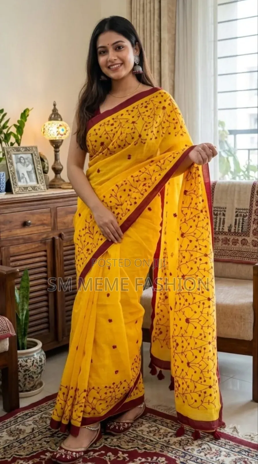 Embroidery Premium Half Silk Saree