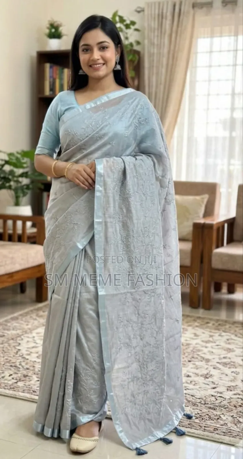 Embroidery Premium Half Silk Saree