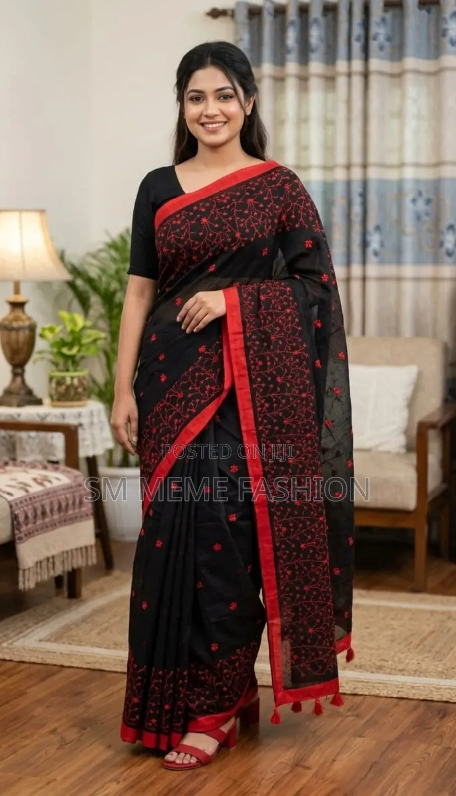 Embroidery Premium Half Silk Saree