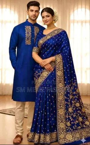 Saree Panjabi Couple Dress With Blouse Piece