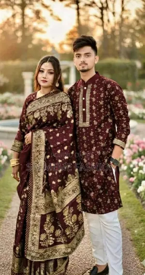 Saree Panjabi Couple Dress With Blouse Piece