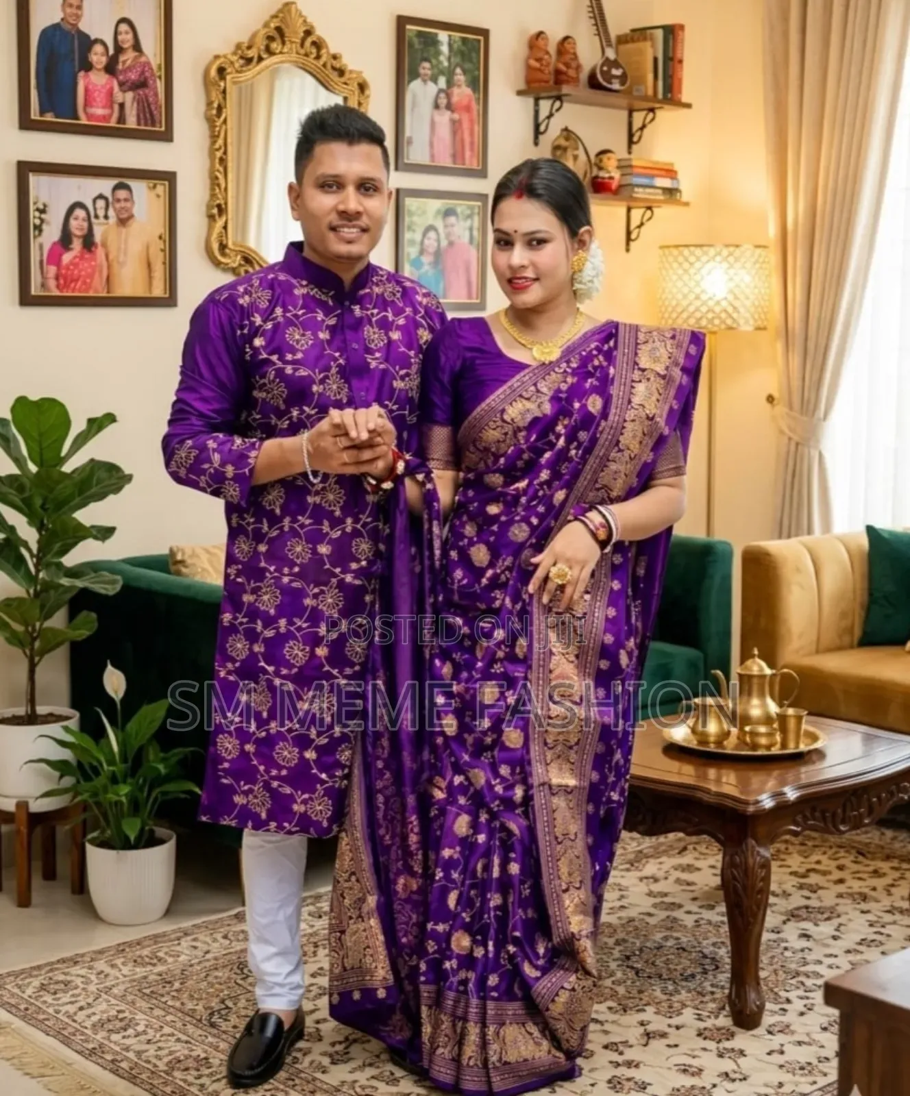 Saree Panjabi Couple Dress With Blouse Piece