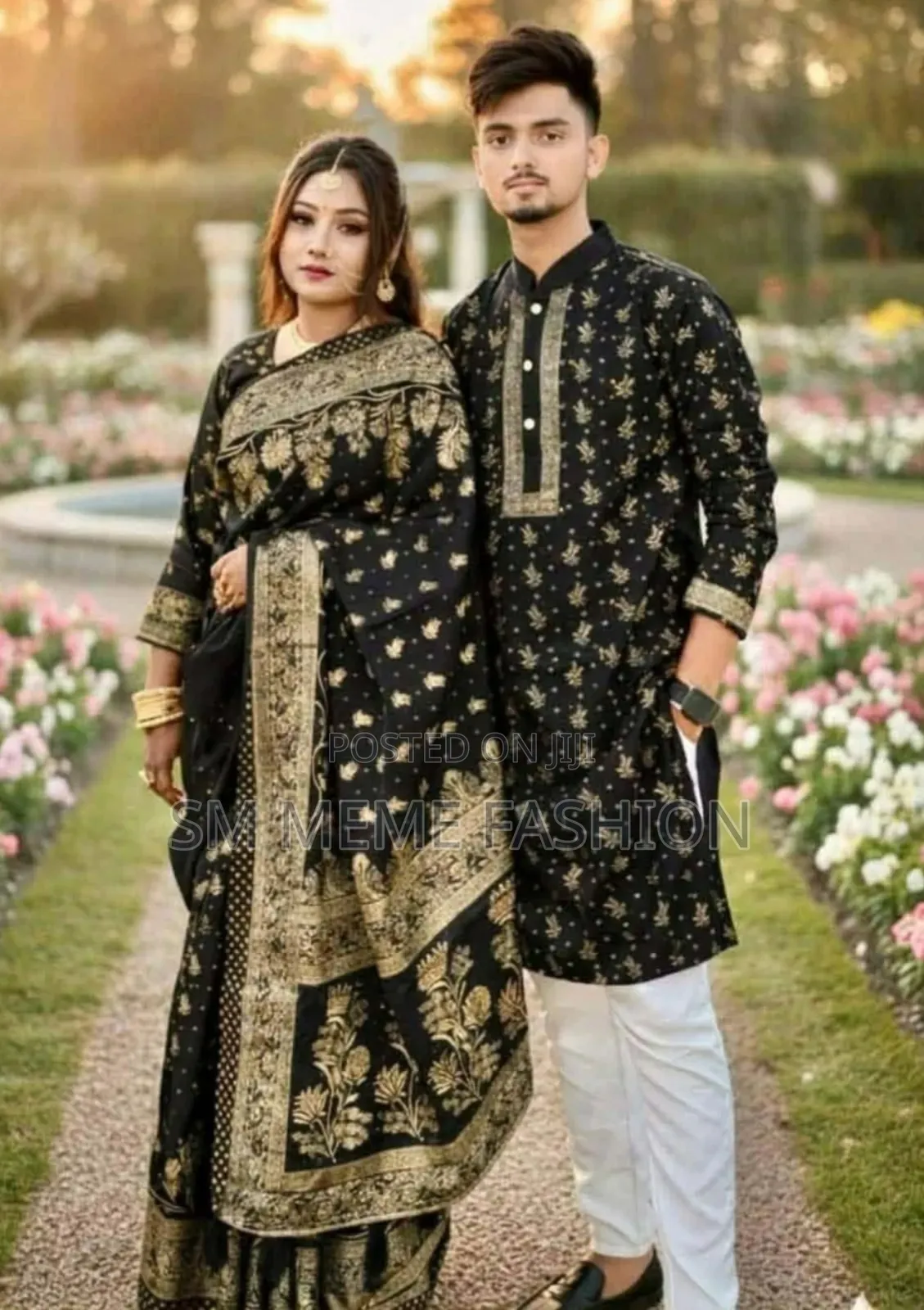 Saree Panjabi Couple Dress With Blouse Piece