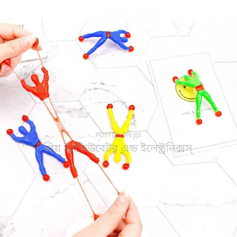 Wall Climbing Man Sticky Spider Man Traditional Toy (5 Pcs) Combo Pack