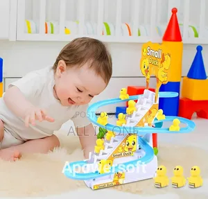 Electric Small Duck Climbing Stairs Toy