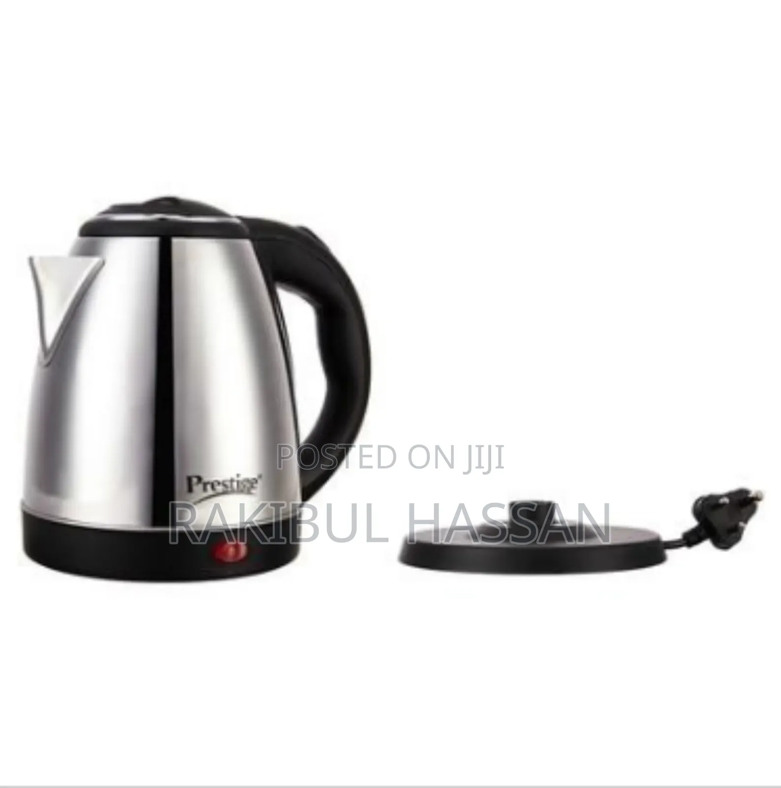 Prestige Electric Kettle - 2 Liter - Silver and Black