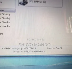 Laptop Acer 8GB Intel Core I3 HDD 700GB