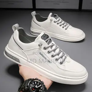 Men's Shoes Men's Casual Leather Shoes Korean Style Sports Trendy Shoe