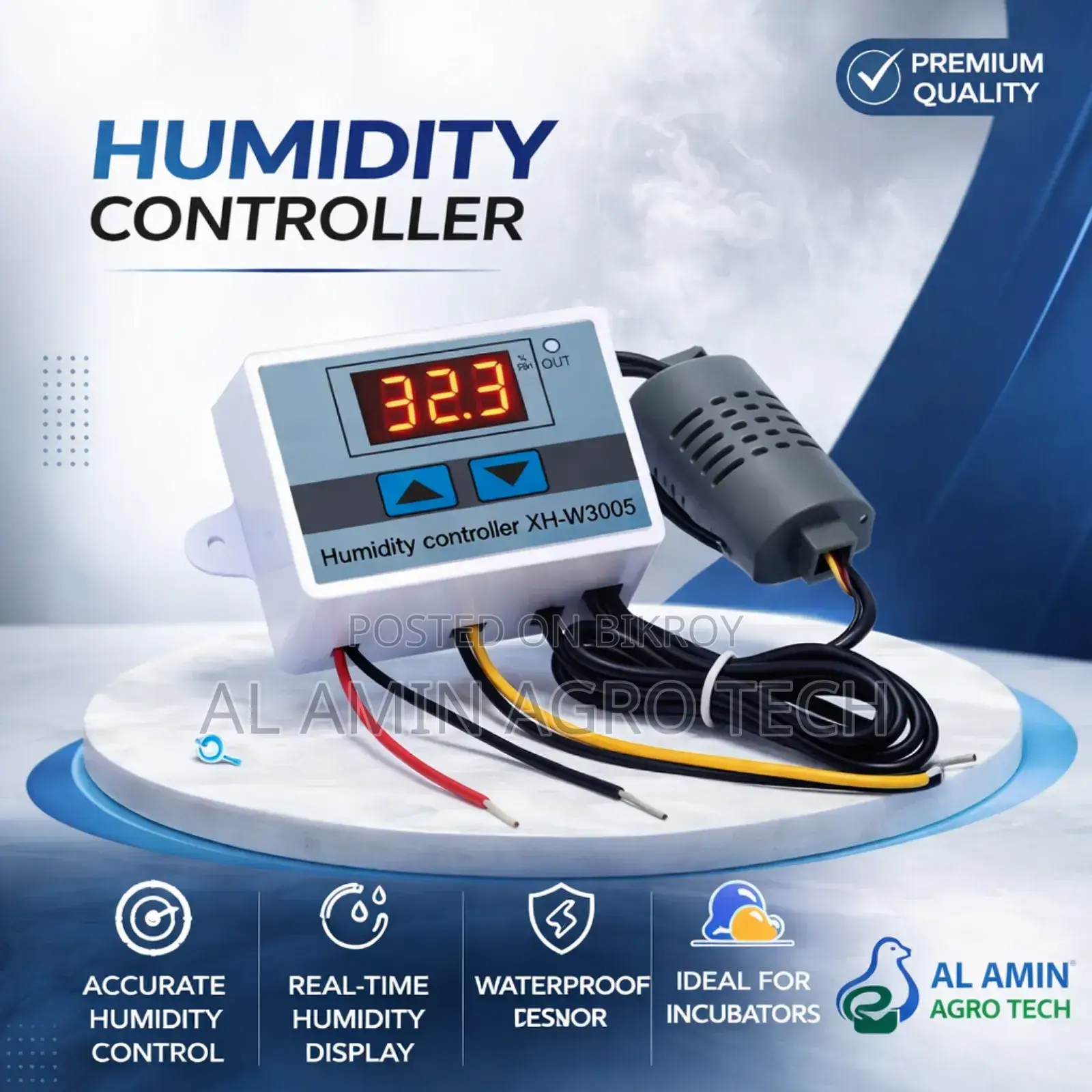 Digital Humidity Controller Xh-W3005 for Incubator