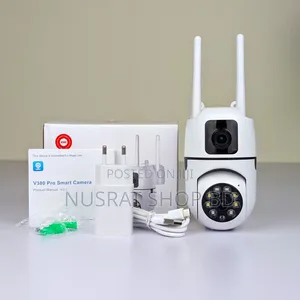 New V380 Mini Indoor PTZ Dual Lens Camera Code:12306