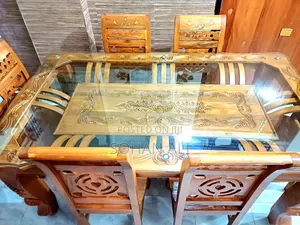 সেগুন কাঠের ডাইনিং টেবিল