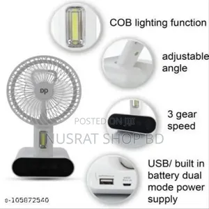 Usb Table Fan With Led Light
Code : 8565