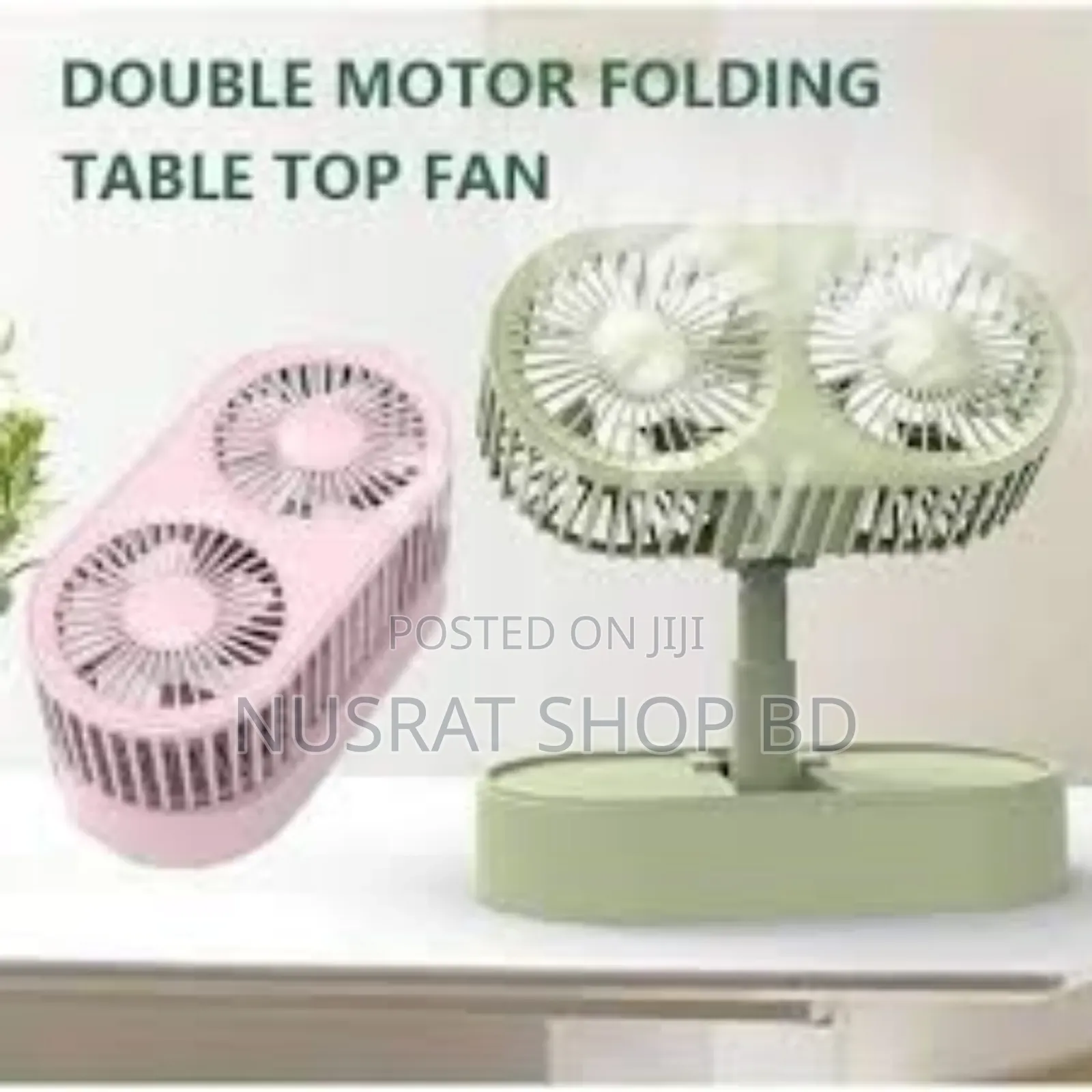 Double Motor Folding Table Top Fan
Code : 8534