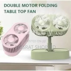Double Motor Folding Table Top Fan
Code : 8534