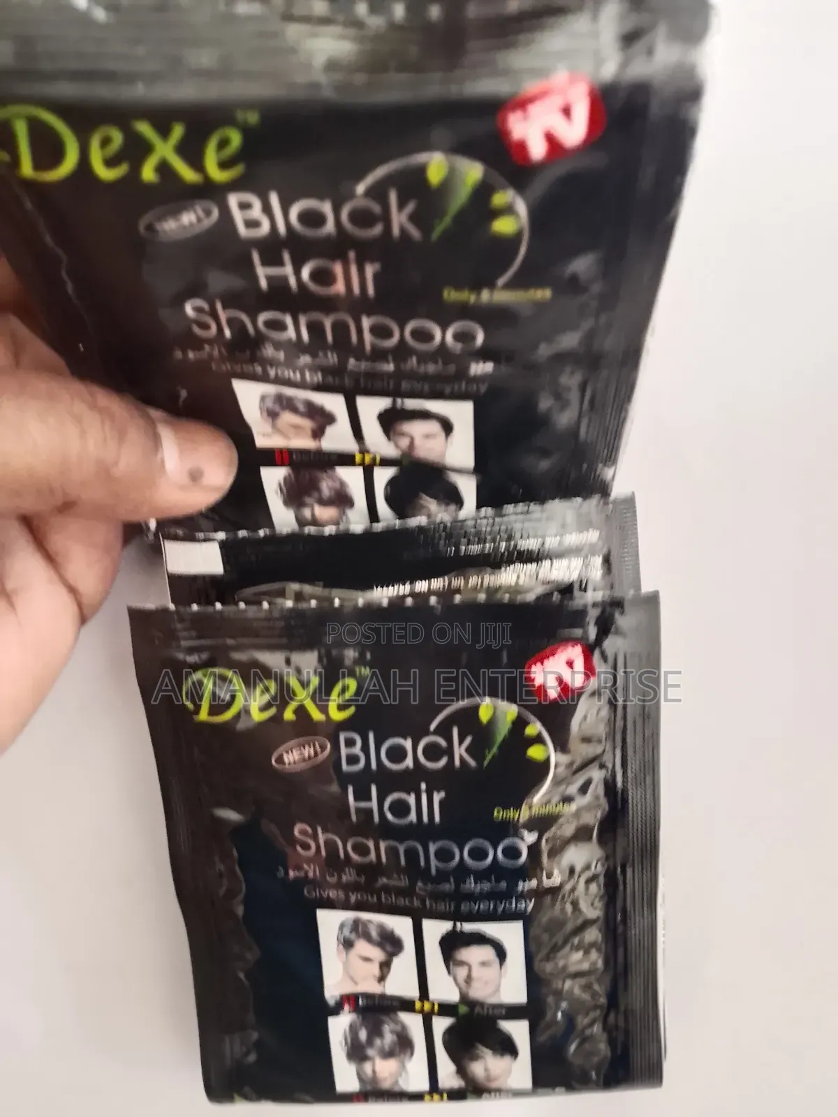 Instant Black Hair Color Shampoo (02 Pack)