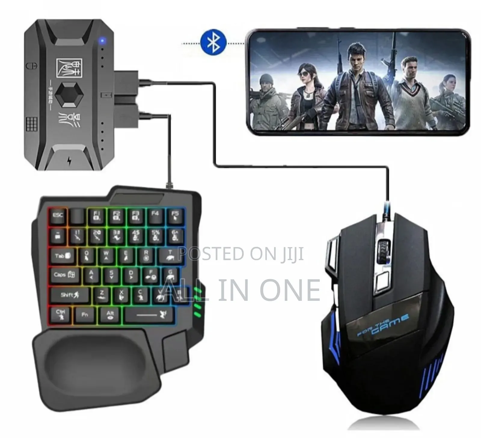 5 in 1 Mobile Game Combo Pack (Phone Mouse Keyboard)