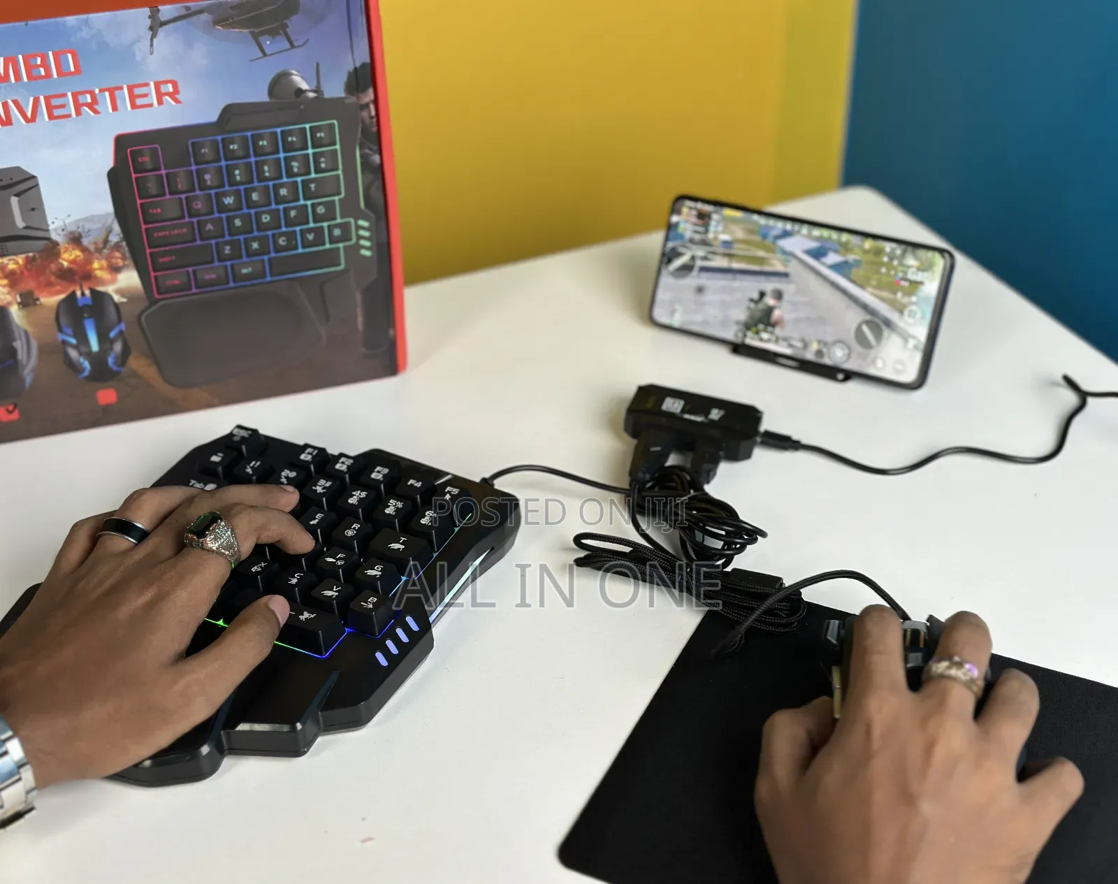 5 in 1 Mobile Game Combo Pack (Phone Mouse Keyboard)