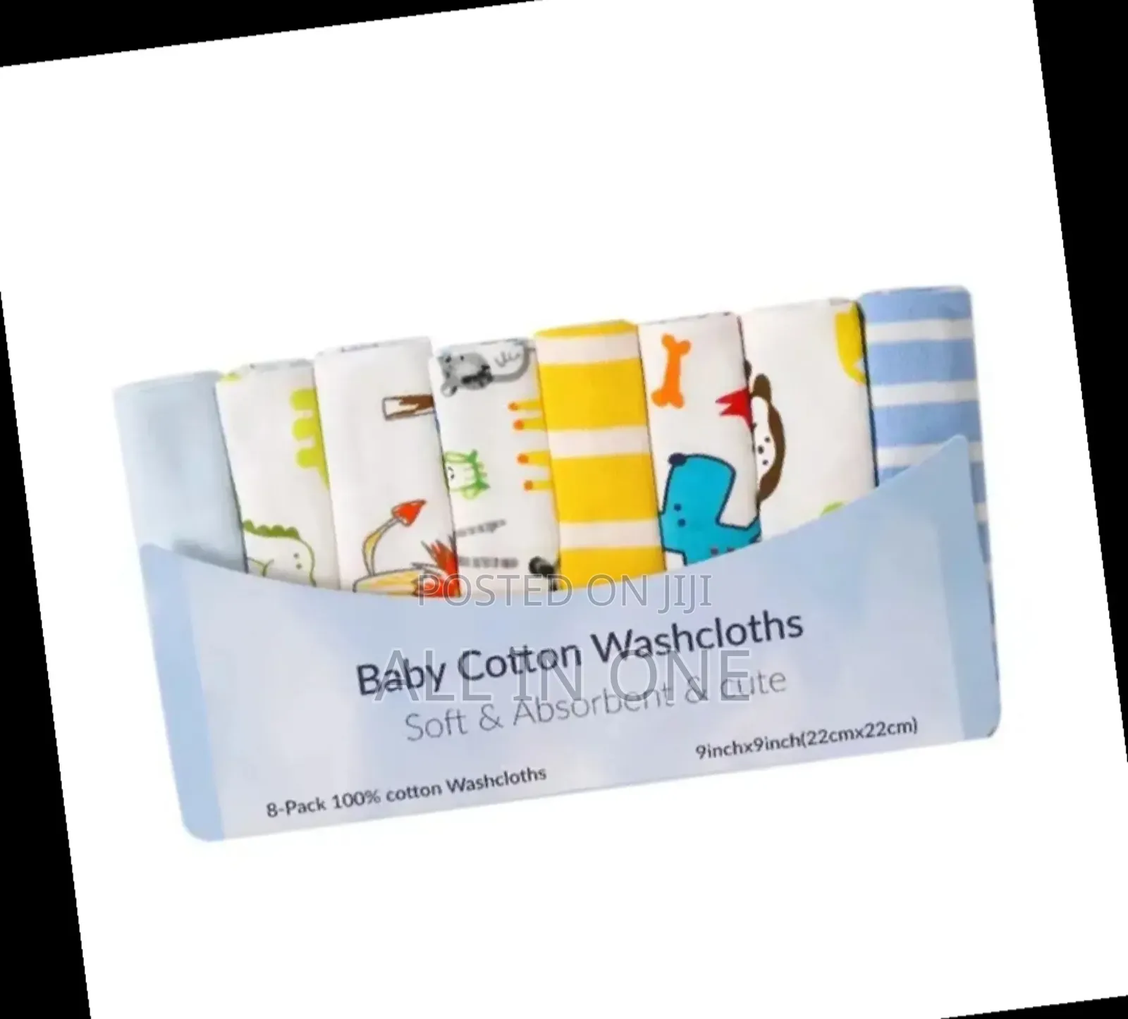 8 Pieces of Baby Bath Towel Soft Face Natural Cotton Feeding