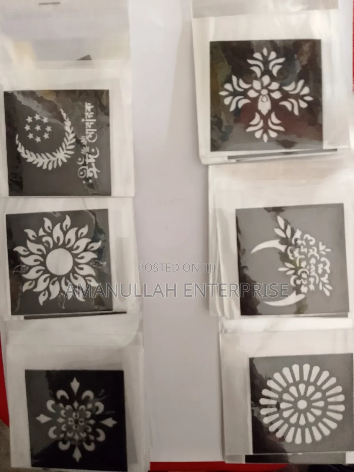 Mini Art Design Stencil Set for DIY Painting Mehndi (12 Pcs)