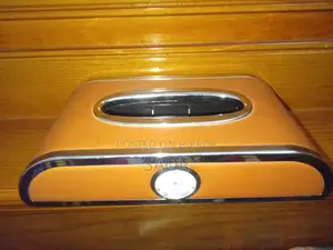 Tissue Box With Clock