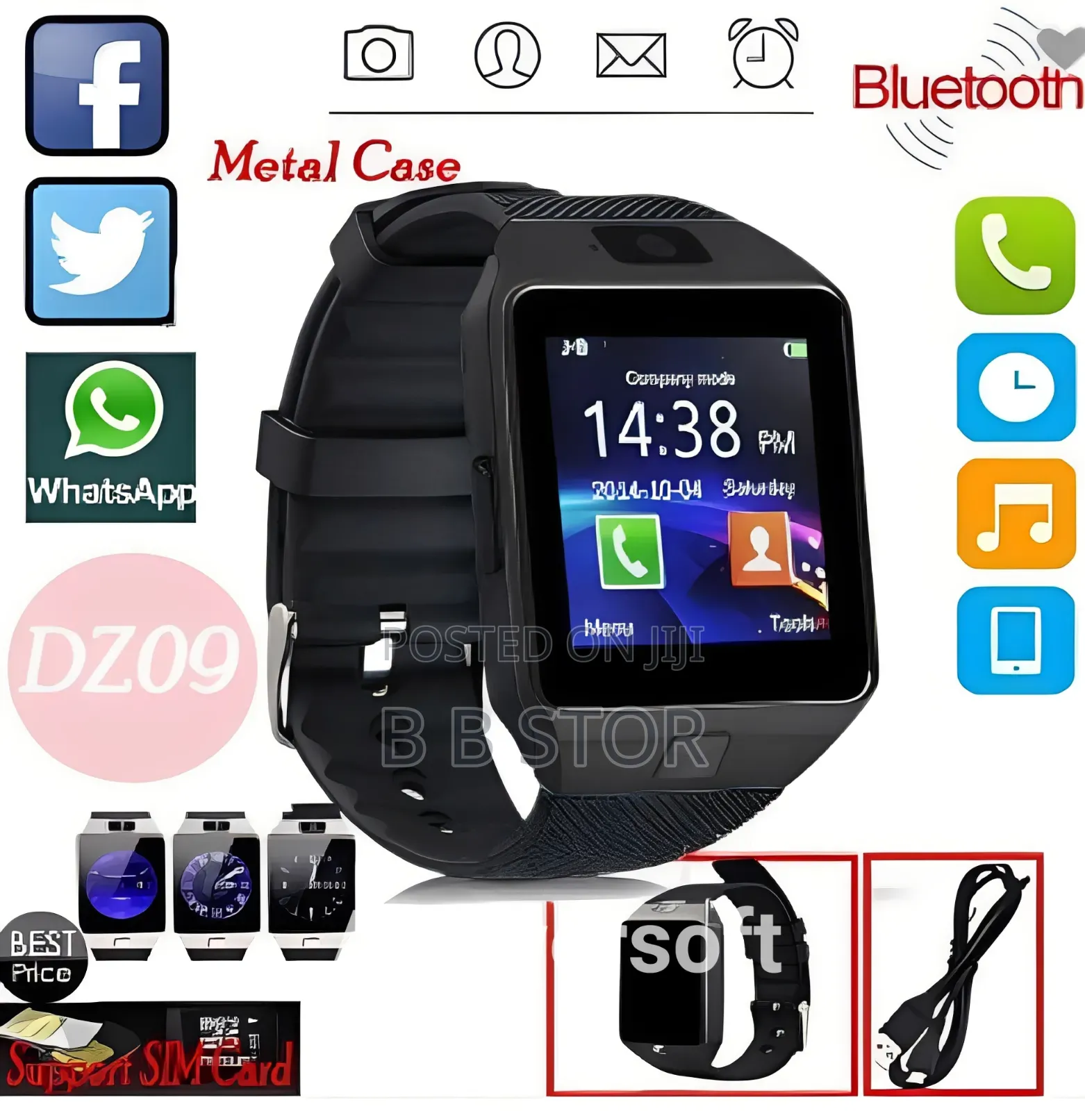 SIM Supported Smartwatch Dz09