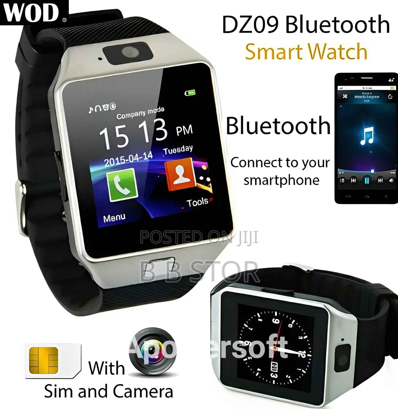 SIM Supported Smartwatch Dz09