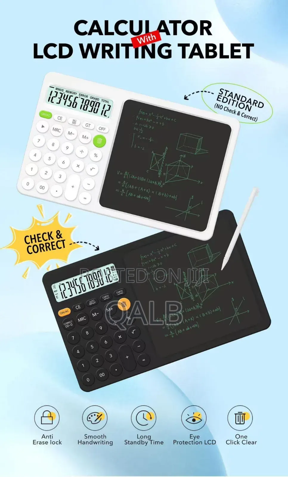 W12 Calculator With LCD Touchpad