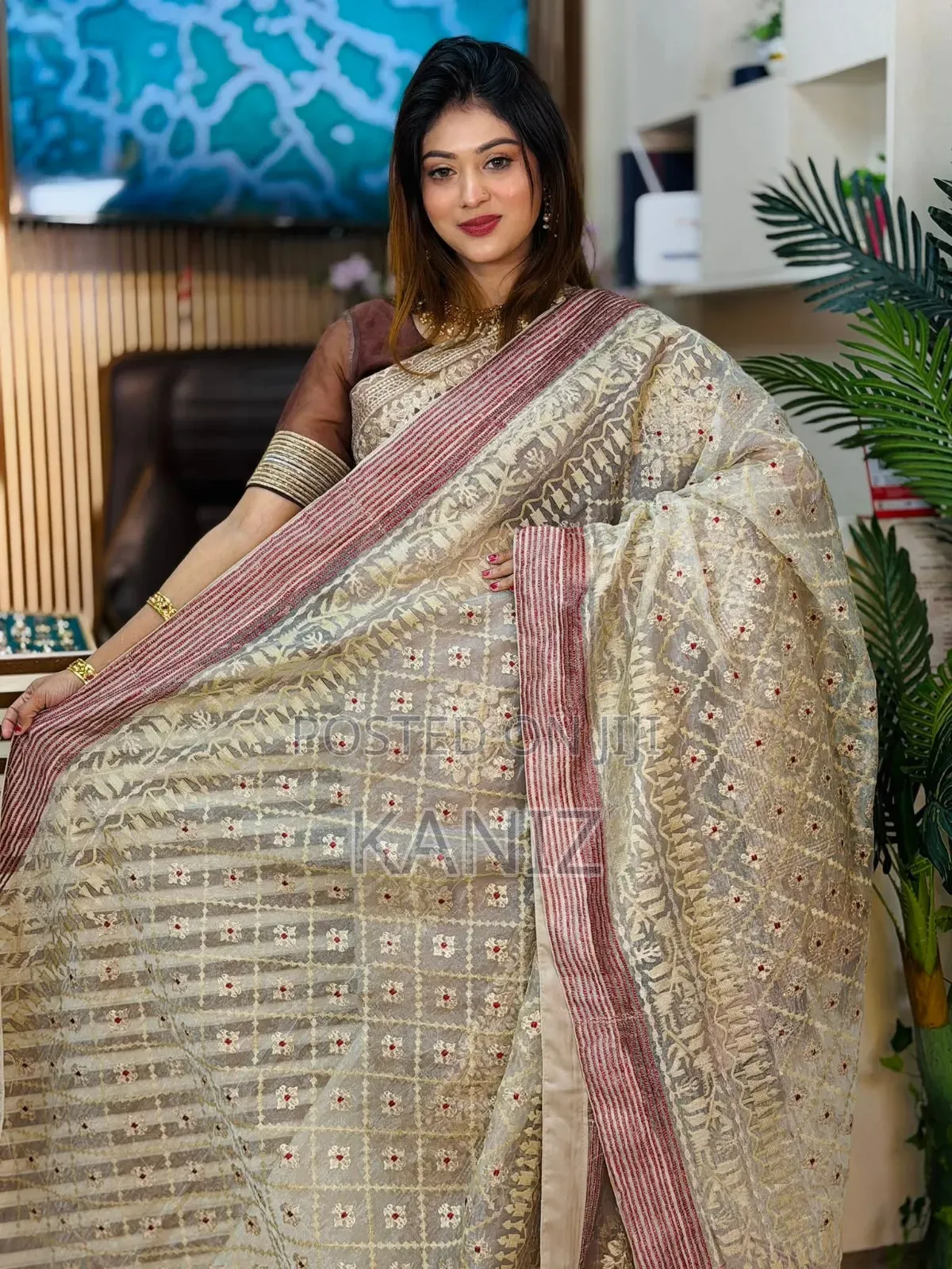 Maslin Organza Saree