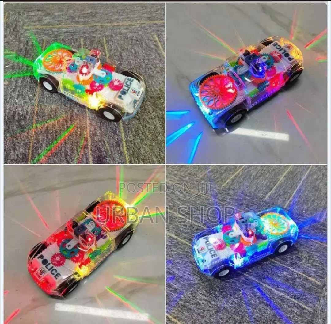 3D Police Car Toy for Kids | 360° Rotation Light Music