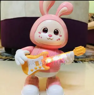 Rabbit Guitarist With Light Music Toy | Dancing Musical Bunny