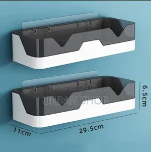 Wall Mounted Bathroom Organizer Shelf | Kitchen Bathroom Storage Rack