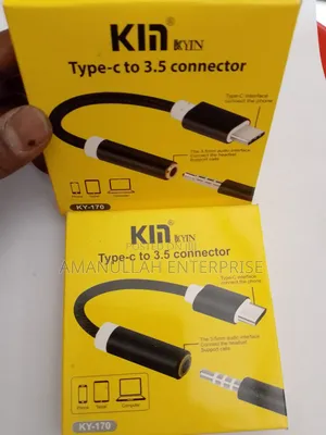 Kyin Ky-170 Type-C to 3.5mm Adapter | Braided Audio Dongle.